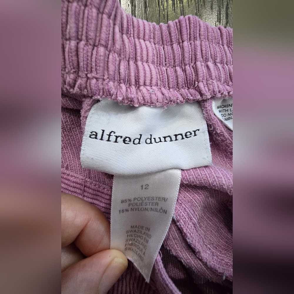 Alfred Dunner Dusty Rose Corduroy Pants | Women’s Size 12. I#033 - Picture 4 of 12